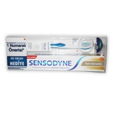 Sensodyne Tam Koruma Diş Macunu 75ml + Fırça(True White) Kofre