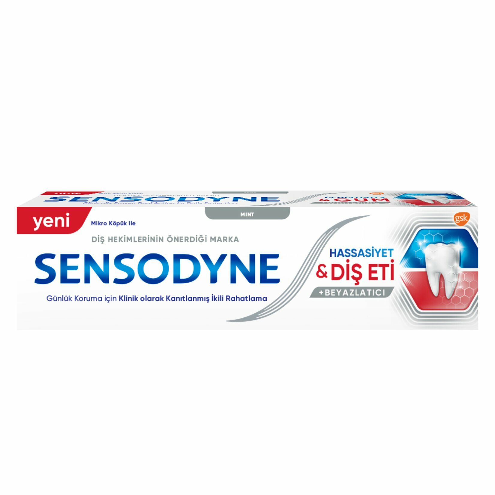 Sensodyne Diş Macunu Hassasiyet Diş Eti Beyazlatıcı Mint 75 ml