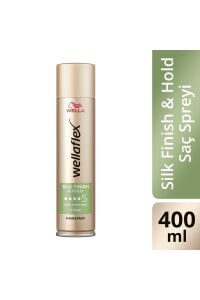 Wella Wellaflex Silk Finish & Hold İpeksi Bitiş ve Tutuş Sağlayan Saç Spreyi Ultra Strong Hold 400 ml