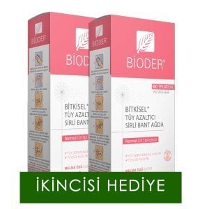 Bioder Epiten Tüy Azaltıcı Sirli Bant Ağda 2X20Adet - İkincisi Hediye