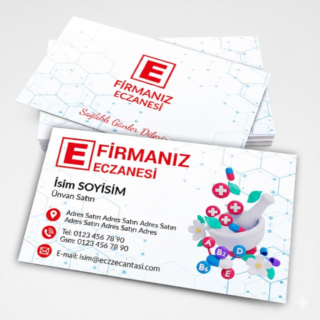 Eczane Kartvizit No:202 1000 Adet