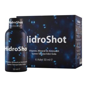 Hidroshot Vitamin Mineral ve Aminoasit İçeren Takviye Edici Gıda 50 ml 6'lı - 5 Adet