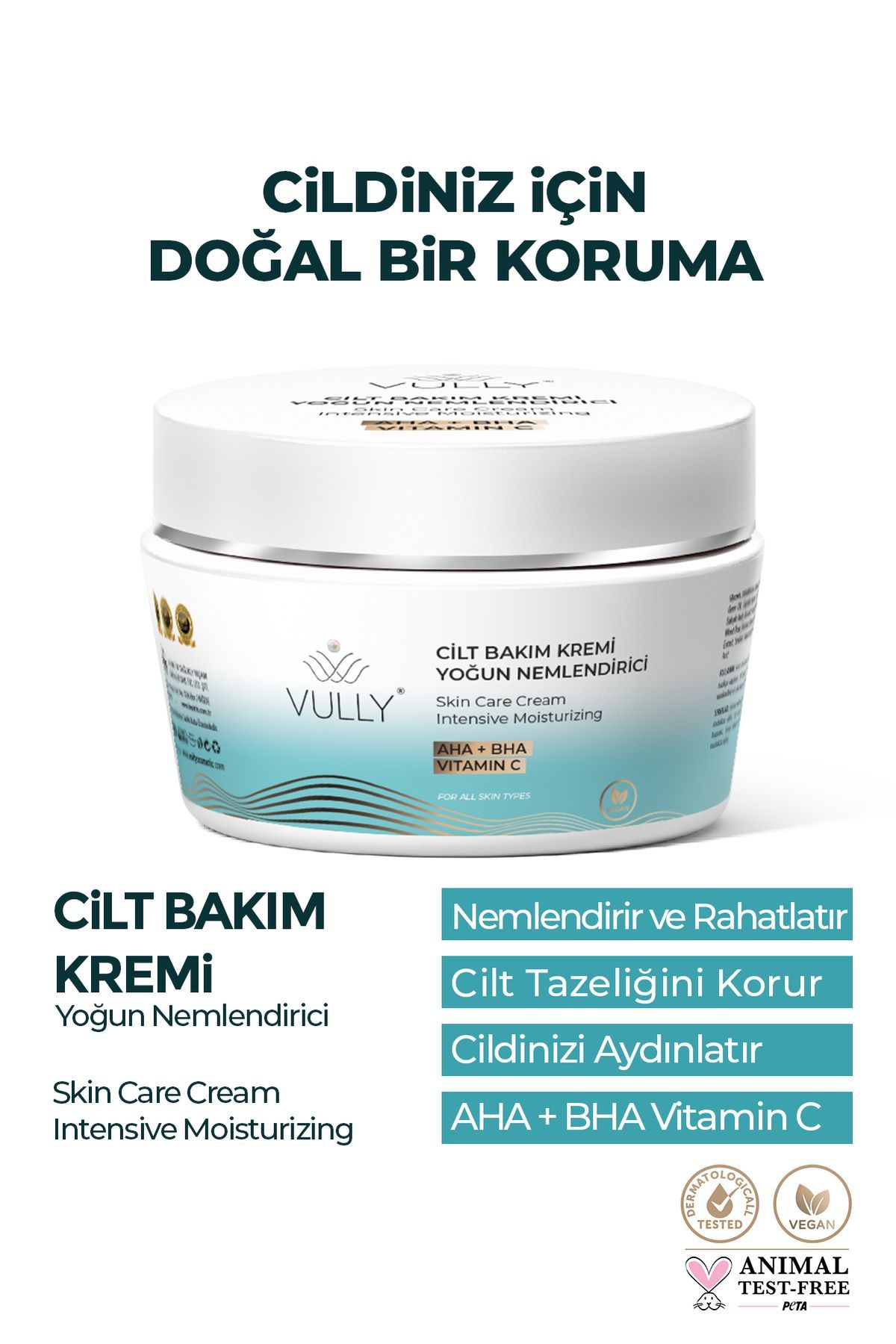 Vully Renk Tonu Eşitleyici ve Yenileyici Yüz Kremi 50 ml