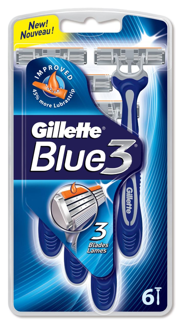 GILLETTE BLUE 3 ICE POSET 6LI