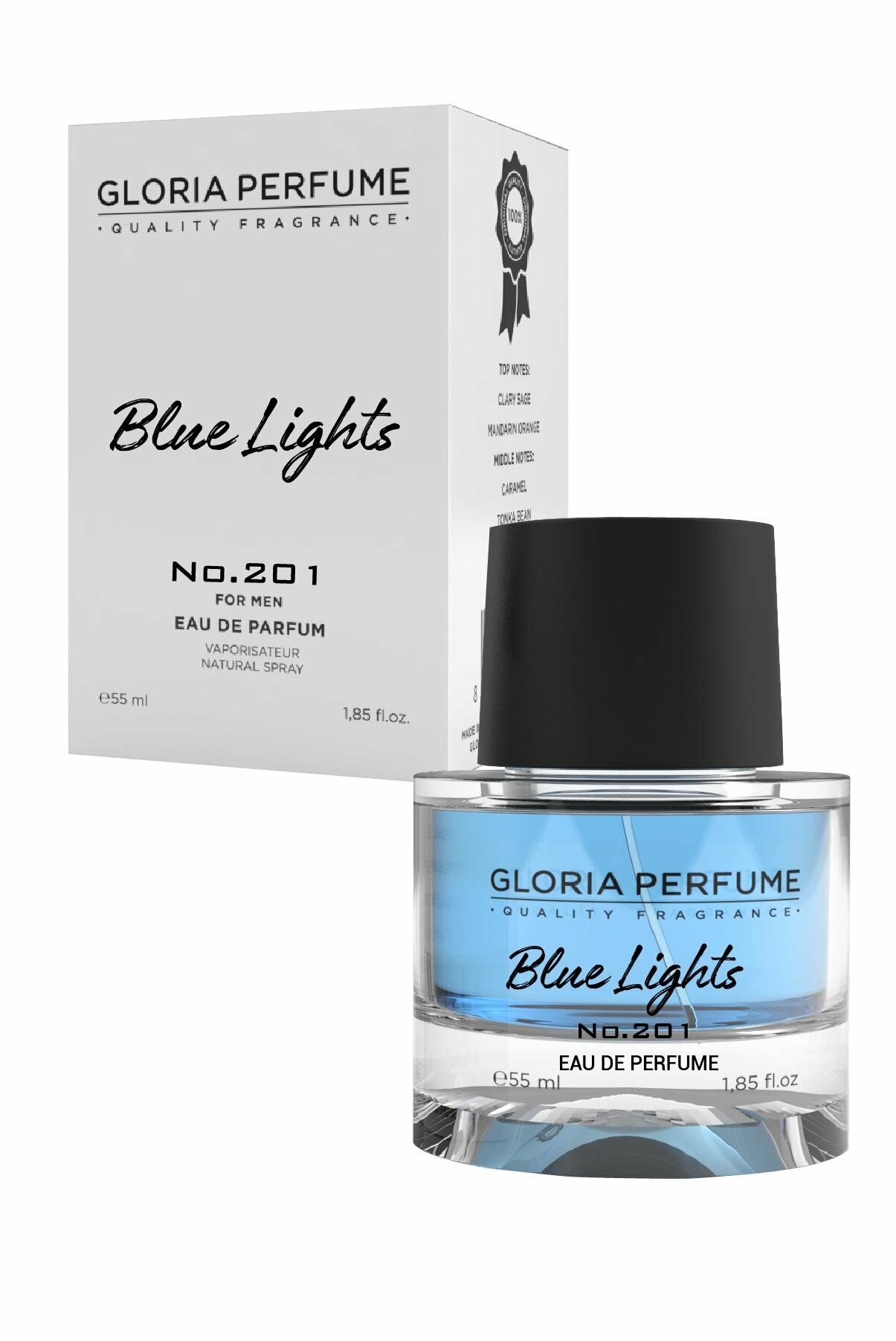 Gloria Perfume Blue Lights Men Perfum EDP 55 ml
