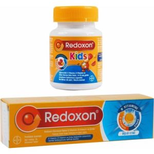 Redoxon Üçlü Etki Efervesan 15 Tablet + Redoxon Kids 60 Çiğnenebilir Tablet