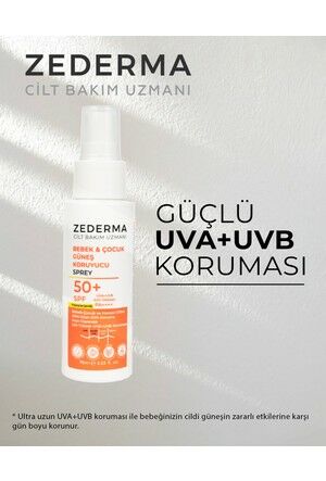 Zederma Bebek & Çocuk Güneş Koruyucu Sprey SPF50+ 75 ml