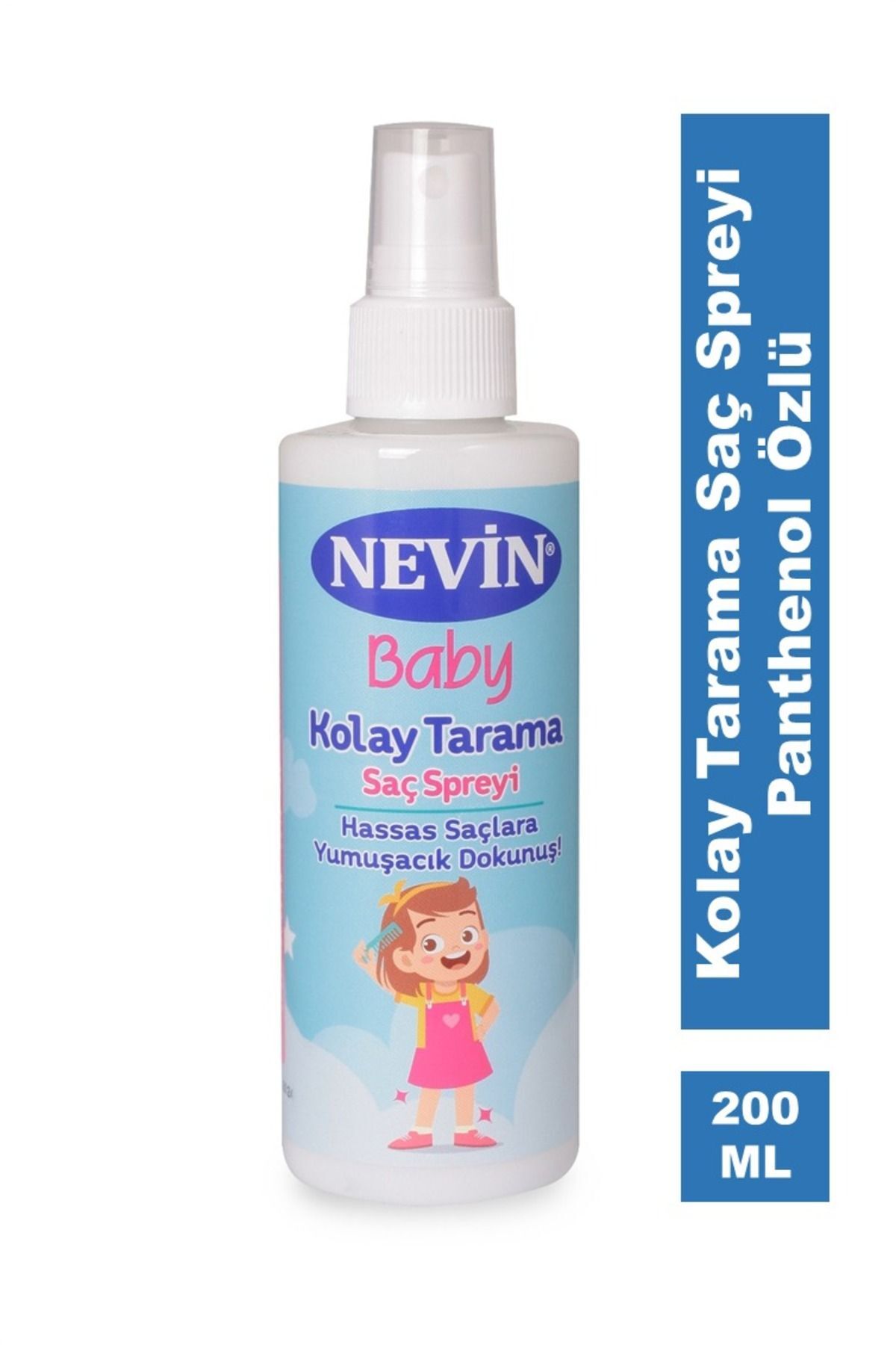 Nevin Kolay Tarama Saç Spreyi Panthenol Özlü 200 ml - 3 Adet