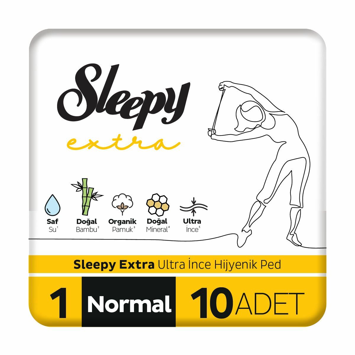 Sleepy Extra Hijyenik Ped Normal 10'lu