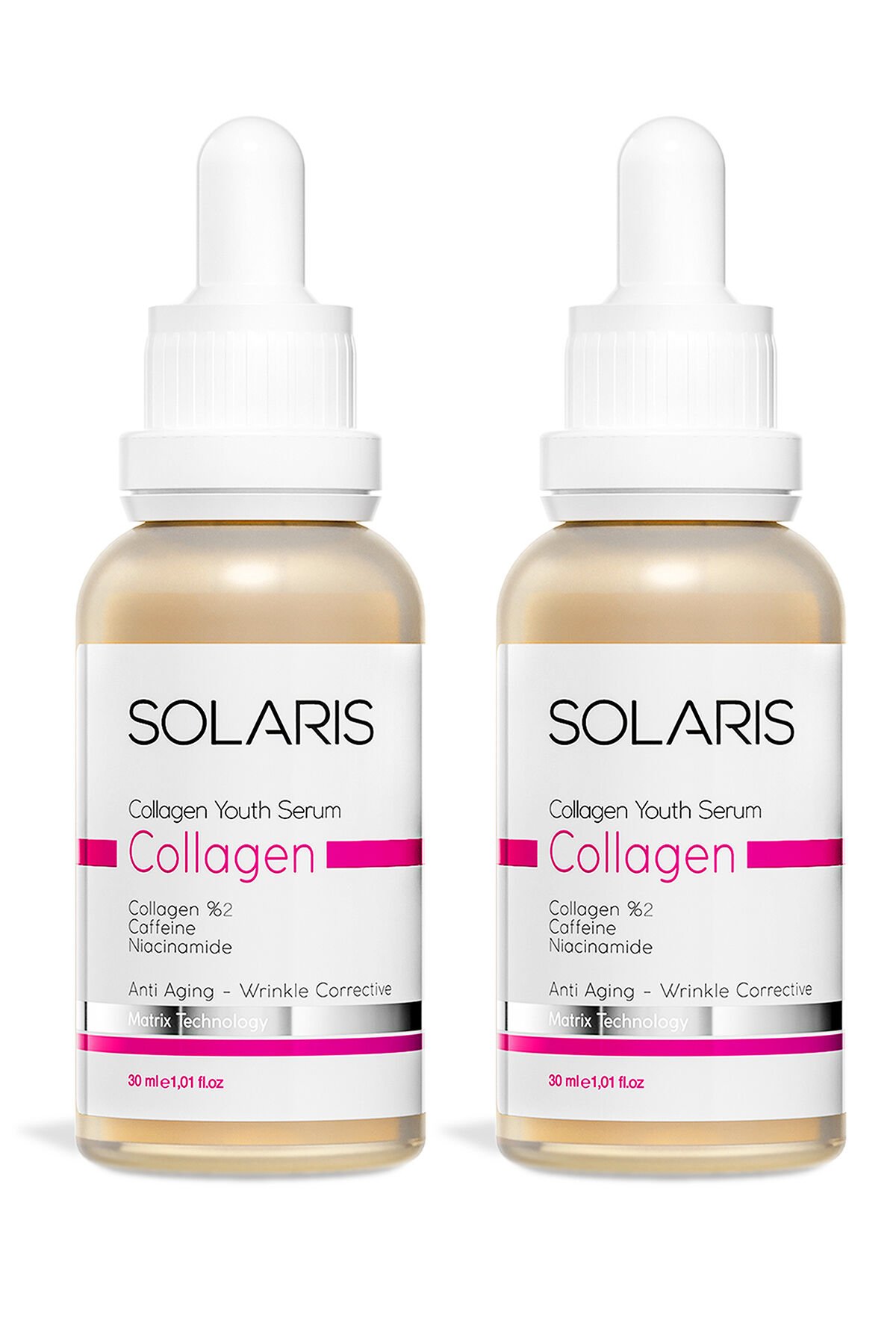 Solaris Collagen Cilt Bakım Serumu 30 ml - 2 Adet