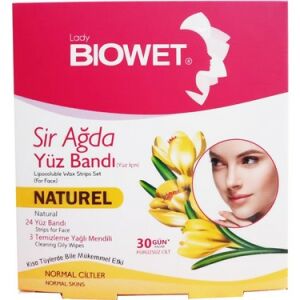 Biowet Yüz Sir Ağda Bandı Naturel 27'li