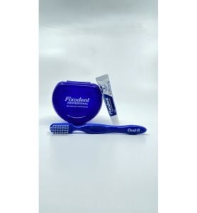 Fixodent Diş Protez Yapıştırıcı Professional 10 gr + Oral-B Protez Fırçası