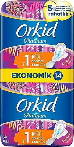 Orkid Platinum Normal Boy 1 Hijyenik Ped 14'lü