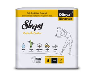 Sleepy Extra Hijyenik Ped Gece 7'li