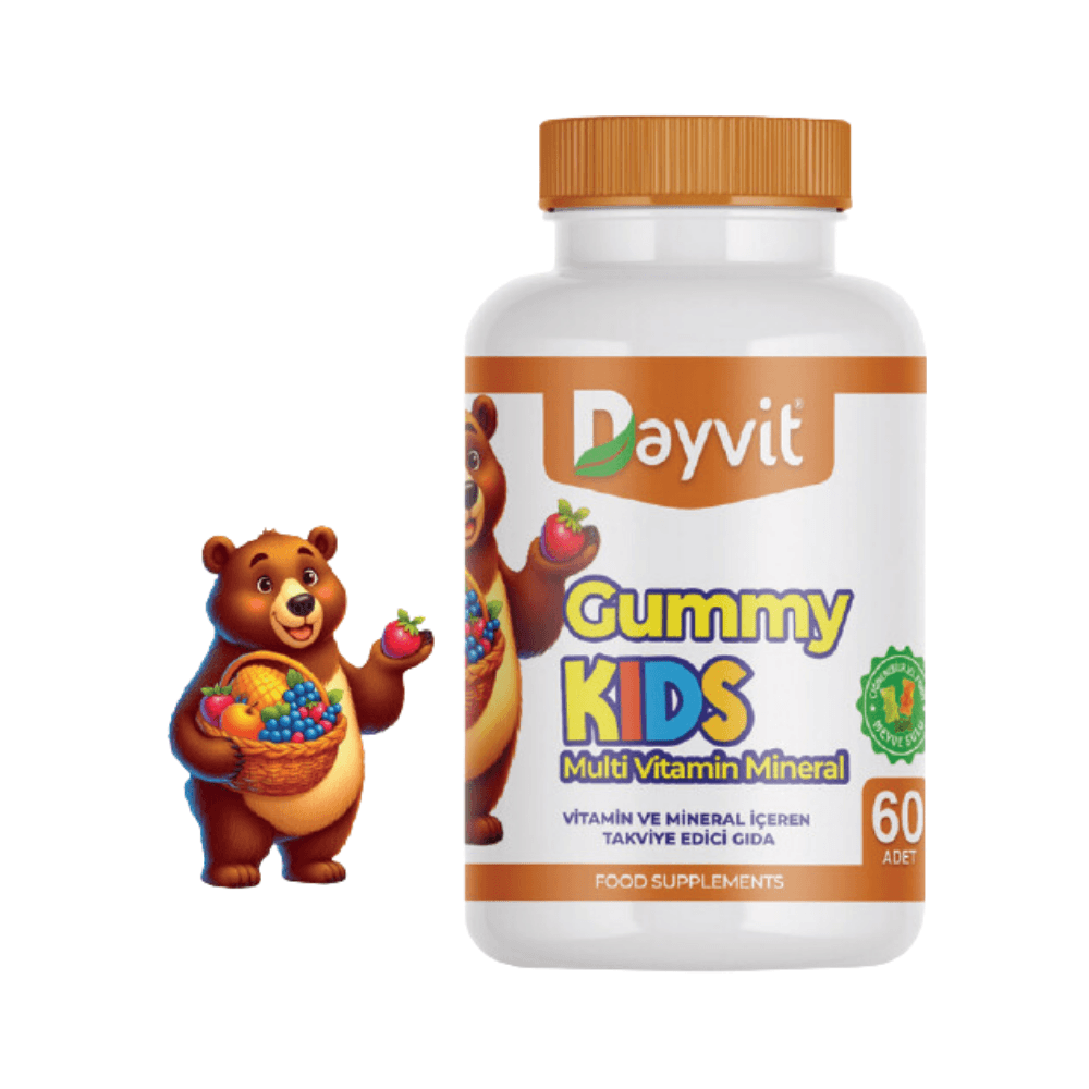 Dayvit Kids Gummies Multivitamin ve Mineral 60 Çiğnenebilir Jel Form