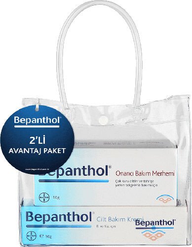 Bepanthol Onarıcı Bakım Merhemi 50 gr + Bepanthol Cilt Bakım Kremi 30 gr