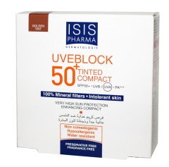Uveblock 50+ Tinted Compact Powder Golden Tint 100% Mineral 10 gr