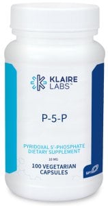 Klaire Labs P-5-P (B6 Pridoksal 5-Fosfat) 100 Kapsül