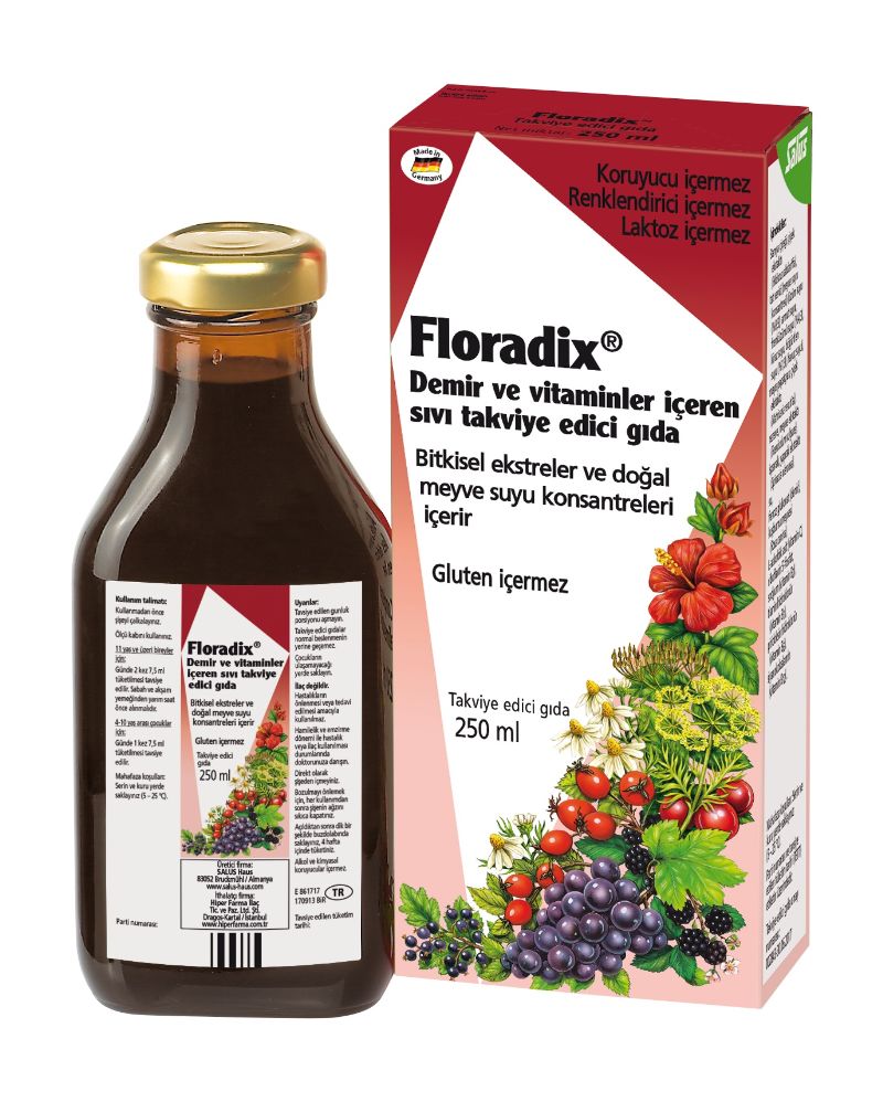 FLORADİX DEMİR VE VİTAMIN TAKVİYESİ 250 ML
