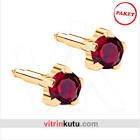 Nina Küpe Gold Ruby 12'li