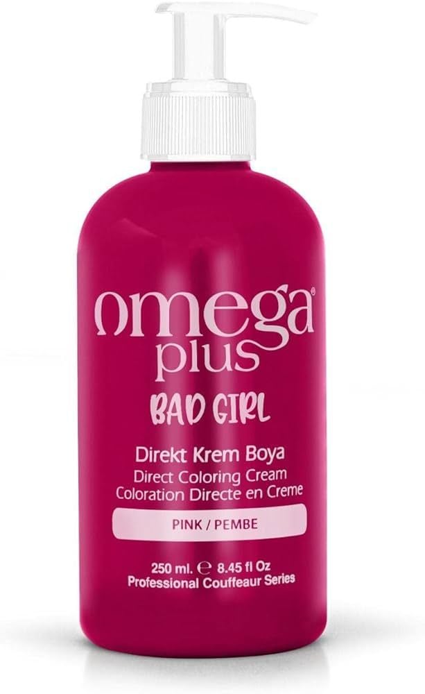 Omega Plus Bad Girl Amonyaksız Renkli Saç Boyası Pembe 250 ml
