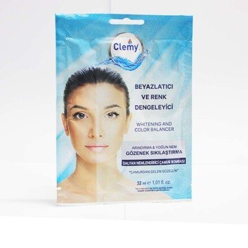 Clemy Dalyan Çamur Gözenek Sıkılaştırma Beyazlatıcı ve Renk Dengeleyici.32ml