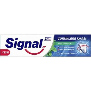Signal Yetişkin Diş Macunu Çürüklere Karşı Nane Ferahlığı 50 ml - 12 Adet