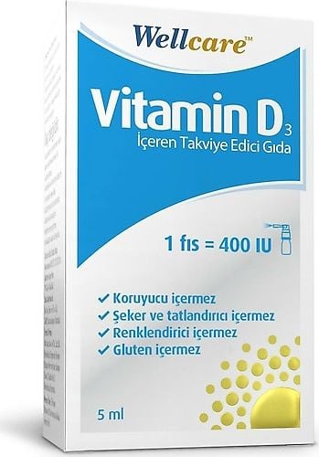 Wellcare Vitamin D3 400 IU 30 ml
