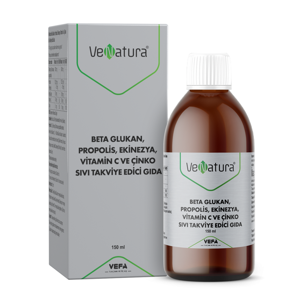Venatura Beta Glukan,Propolis,Ekinezya,Vitamin C ve Çinko 150ml