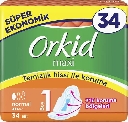 Orkid Süper Eko Maxi Normal 34'lü