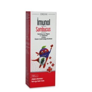 SKT:10/2022 Ocean İmunol Sambucus Vişne Aromalı 150ml