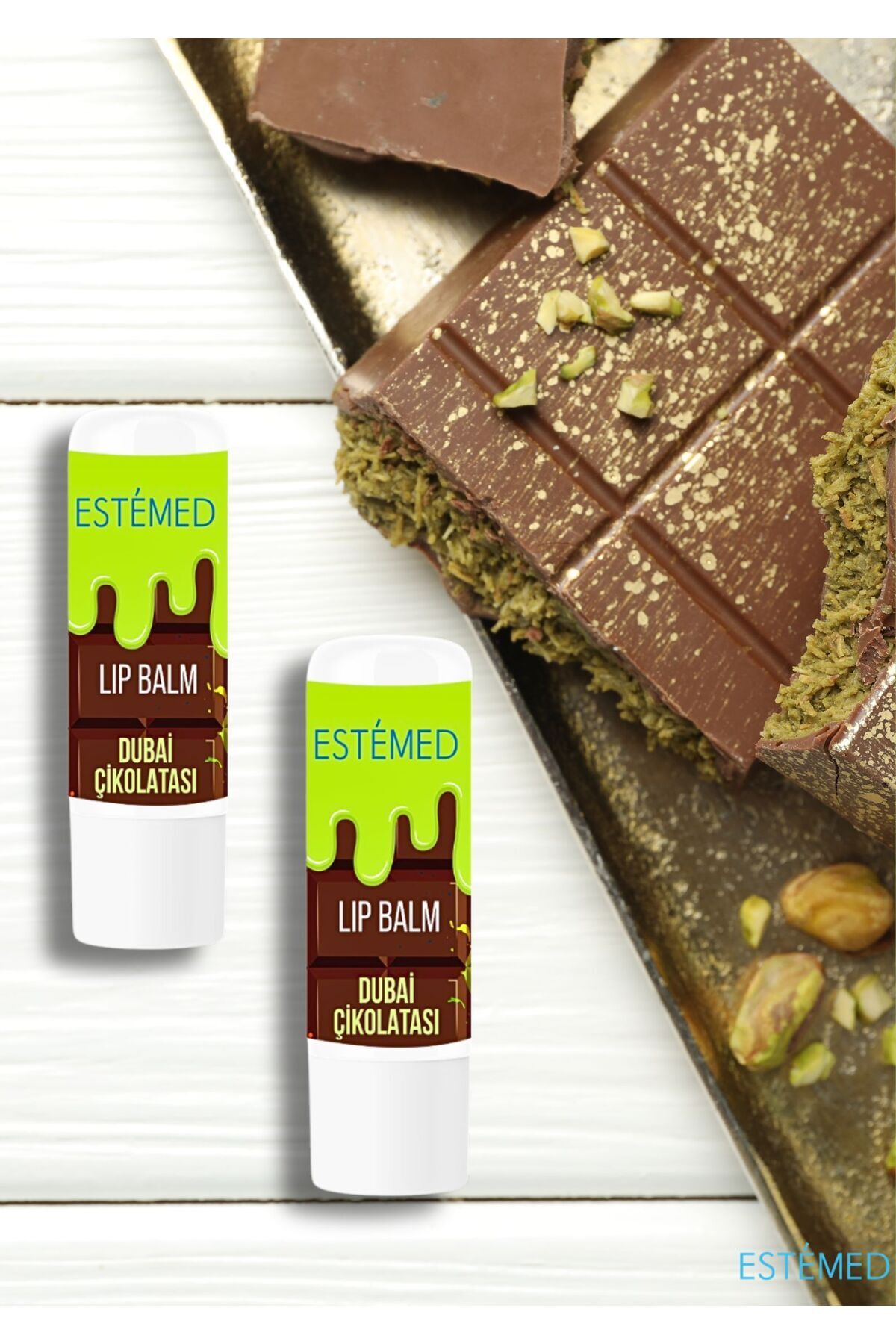 Estemed Dubai Çikolatası Aromalı Lip Balm 4,75 g
