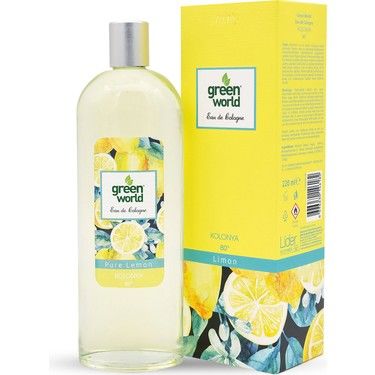 Green World Kolonya Cam Pure Lemon 220 ml