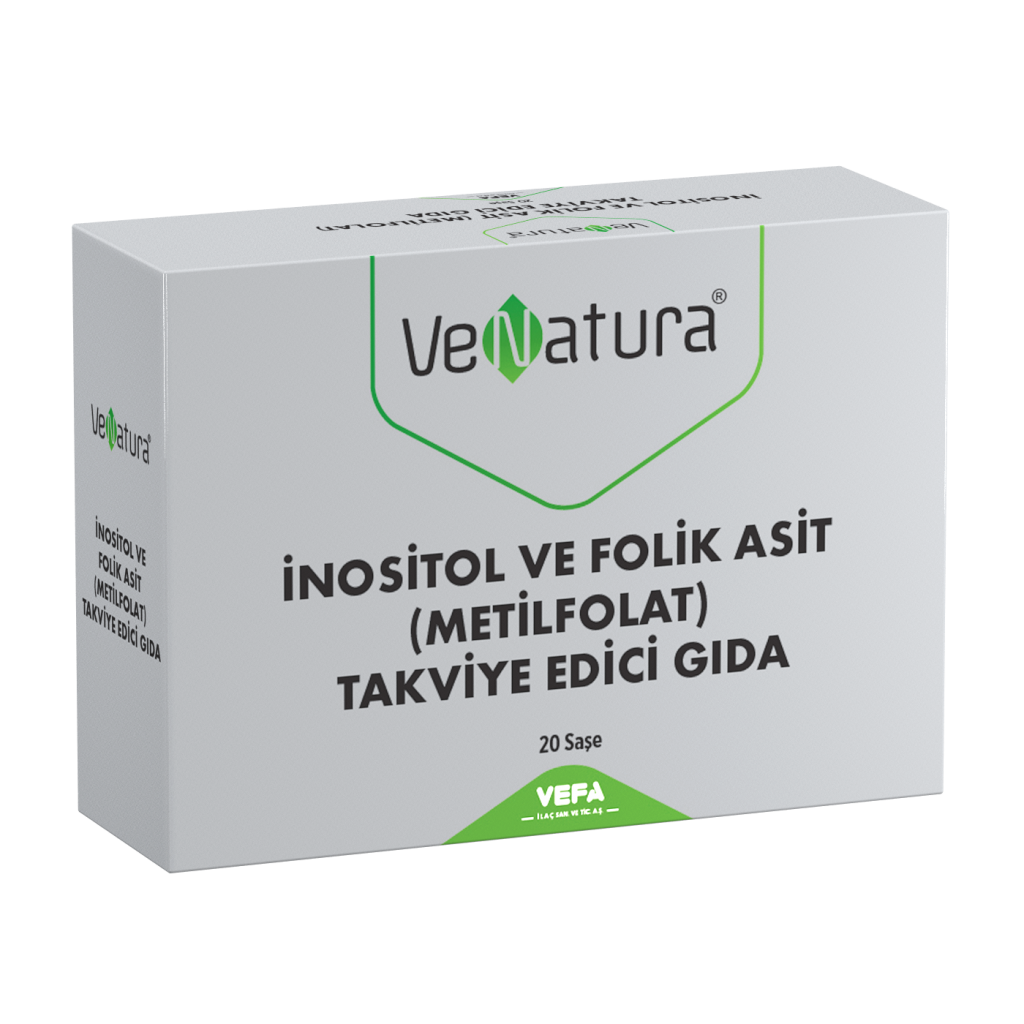 Venatura İnositol ve Folik Asit (metil folat) 20 Saşe