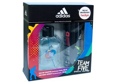 ADIDAS EDT 100ML+DEO TEAM FIVE