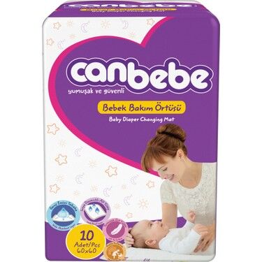 Canbebe Bebek Bakım Örtüsü 10'lu