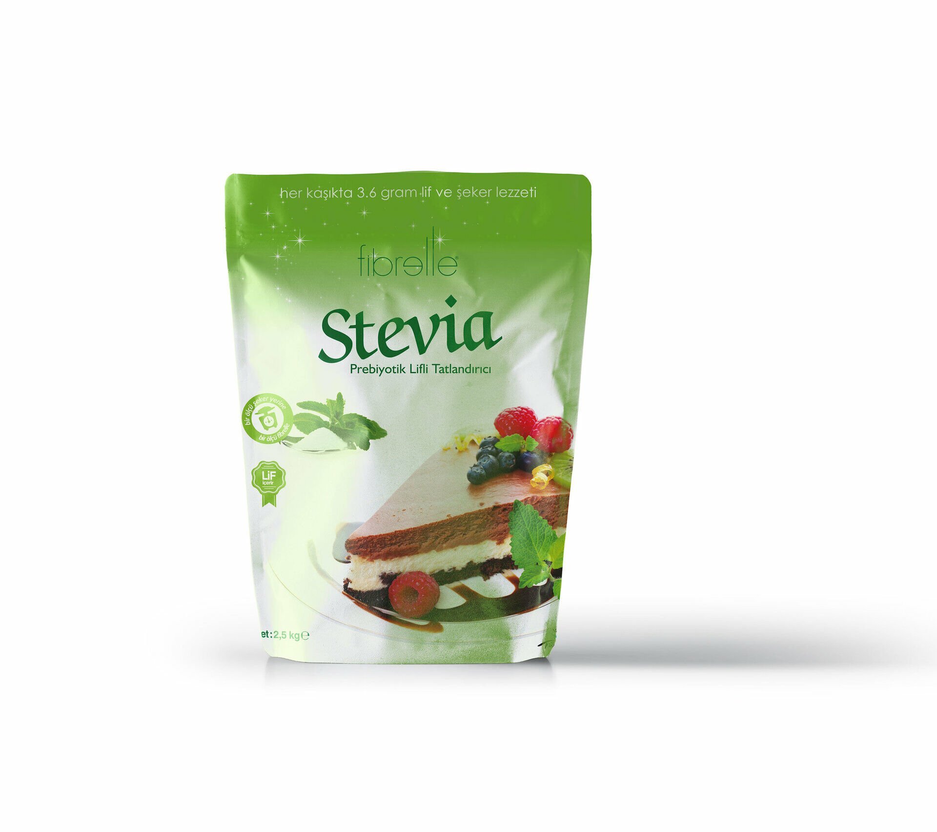 Fibrelle Prebiyotik Stevialı Tatlandırıcı  2,5 kg