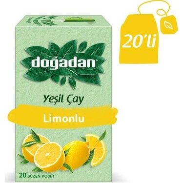 Doğadan Yeşil Çay Limonlu 20'li