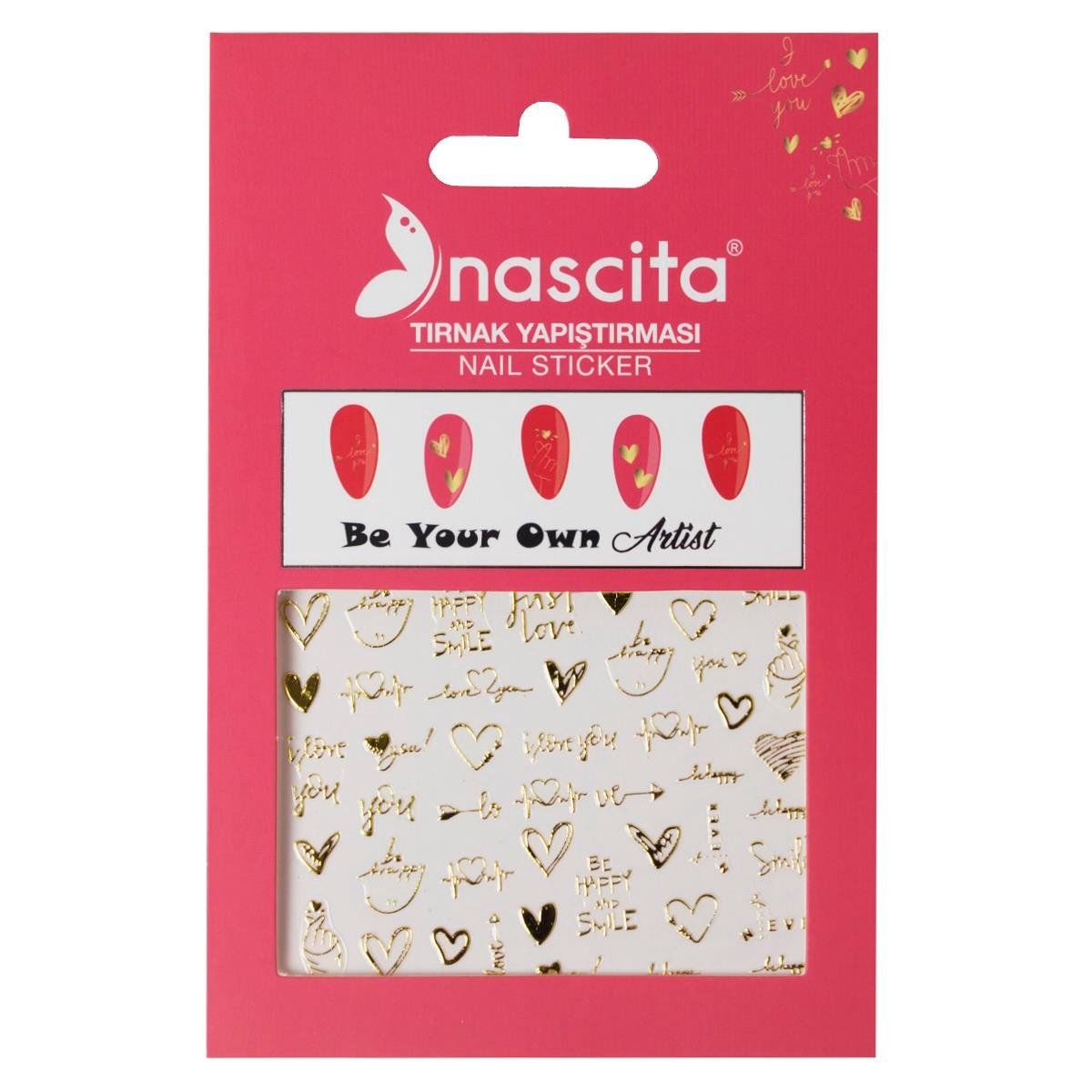 Nascita Tırnak Sticker Yapıştırması Nassticker0007