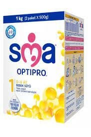 SMA Optipro Bebek Devam Sütü 1 1000 gr 6 Adet