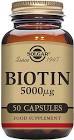 Solgar Biotin 5000 mcg 50 Kapsül