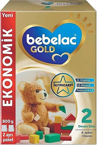 Bebelac Gold 2 Devam Sütü 6 Ay+ 800 gr 4 Adet