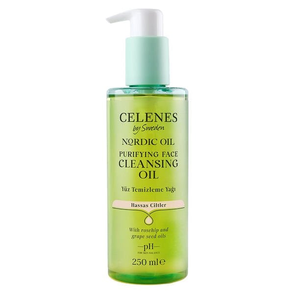 Celenes Nordic Oil Arındırıcı Yüz Temizleme Yağı Hassas Ciltler 250 ml