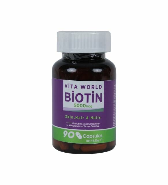 Vita World Biotin 90 Kapsül