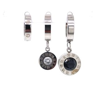 Chn-0137-73 Üçlü Çelik Küpe