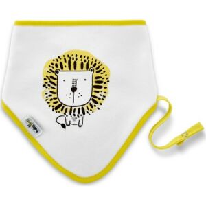 Babyjem Fular Önlük Emzik Tutacaklı Ekru Aslan