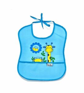 Babyjem Poli Muşamba Önlük Küçük Mavi