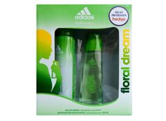 ADIDAS EDT WOMEN 50ML+DEO FLORAL DREAM