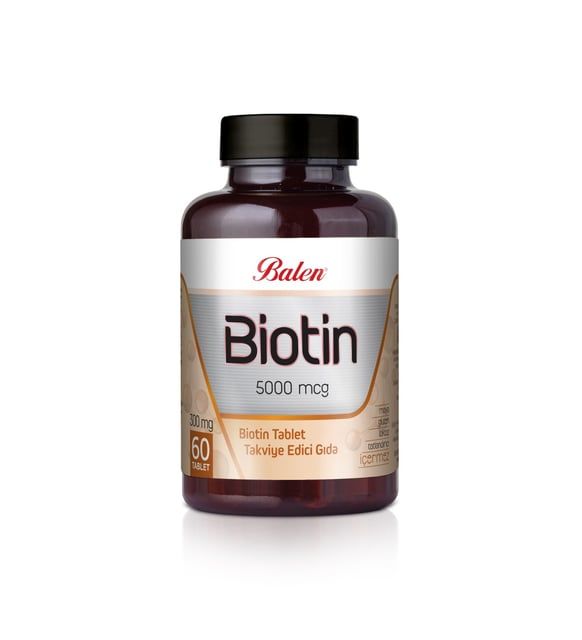 Balen Biotin 5000 mcg Tablet 300 mg 60 Tablet