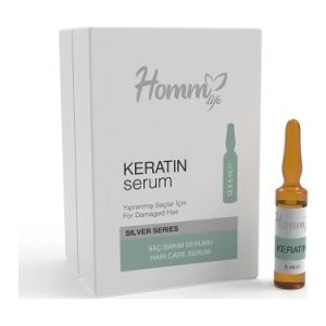 Homm Bitkisel Keratin Serum Bitkisel Yıpranmış Dökülen Saçlar İçin Serum 5 ml 12'li